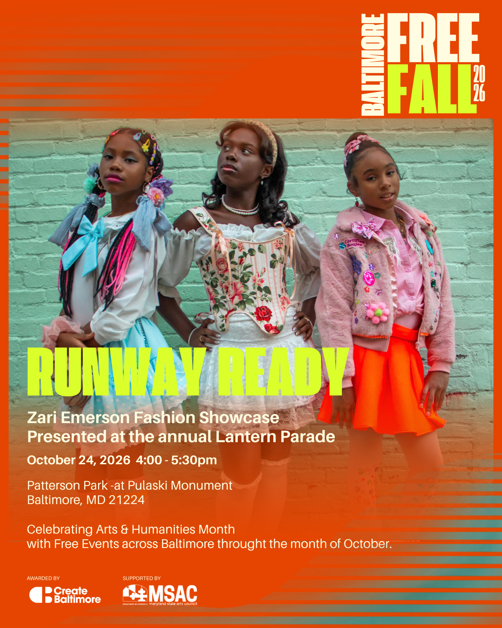 Runway Ready: A Youth Runway Workshop & Halloween Showcase