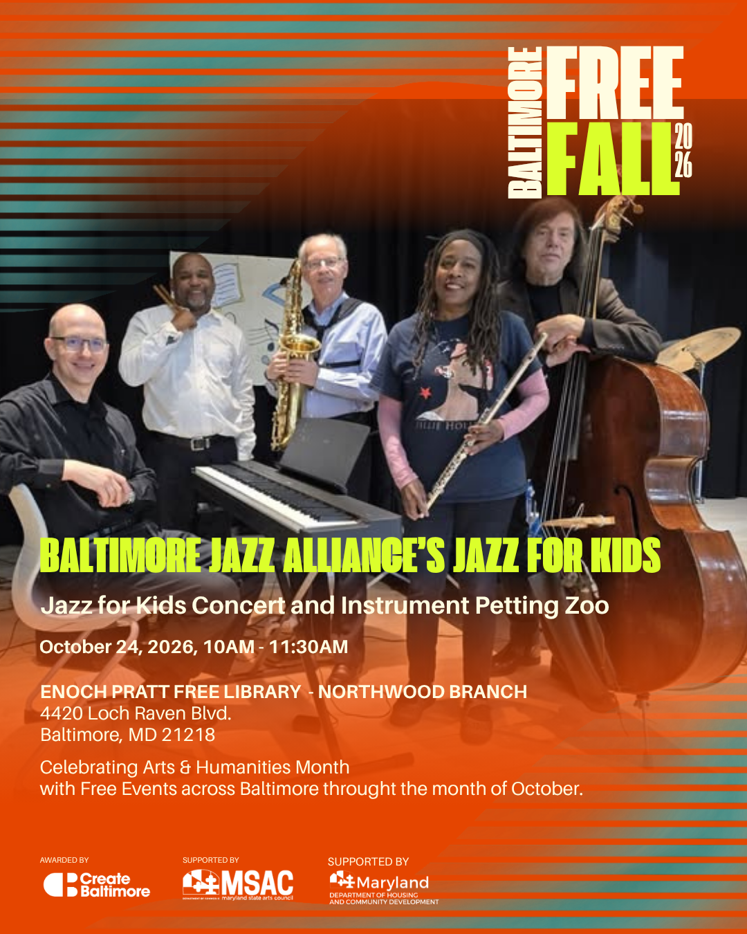 Jazz for Kids Concert Plus Musical Instrument "Petting Zoo"